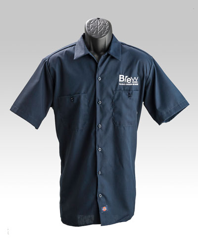 Brew Your Own Work Shirt - Navy Blue
