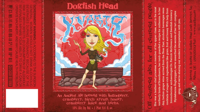 label for dogfish head brewery's kvasir, a nordic grog