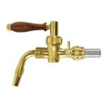 Lukr style faucets commonly have horizontal swinging pull handles