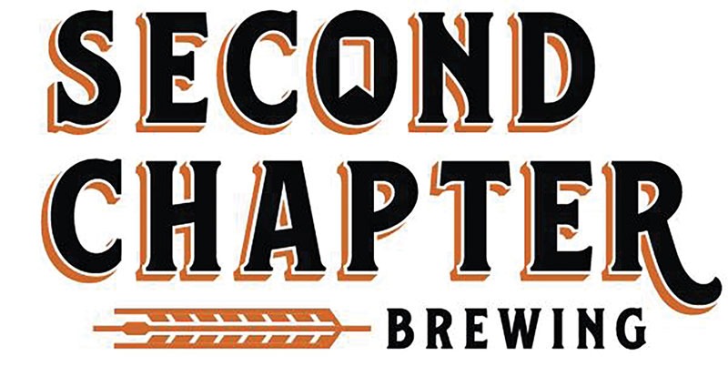 logo for second chapter brewing company with a barley graphic