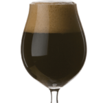 dark specialty stout in a stemmed tulip glass