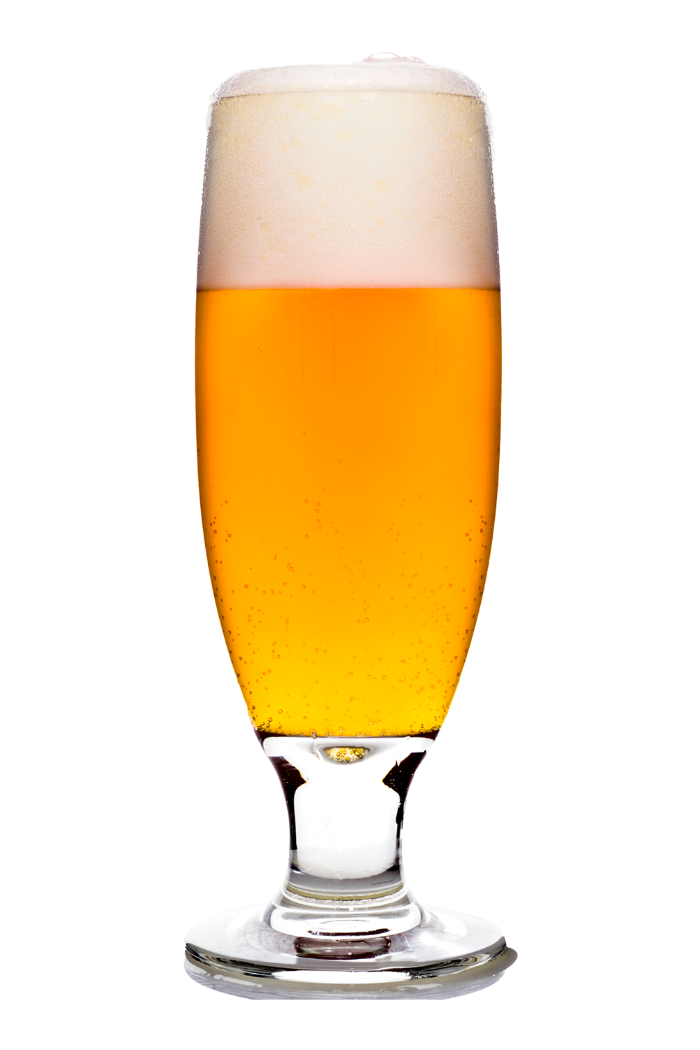 Glass of wheat beer.